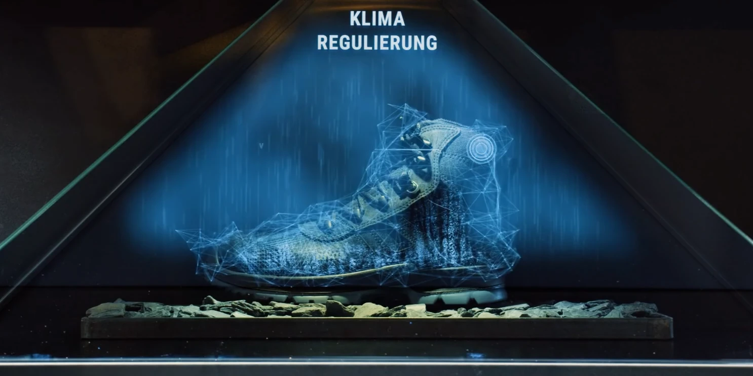 Atlas Shoes - Hologramm Messe